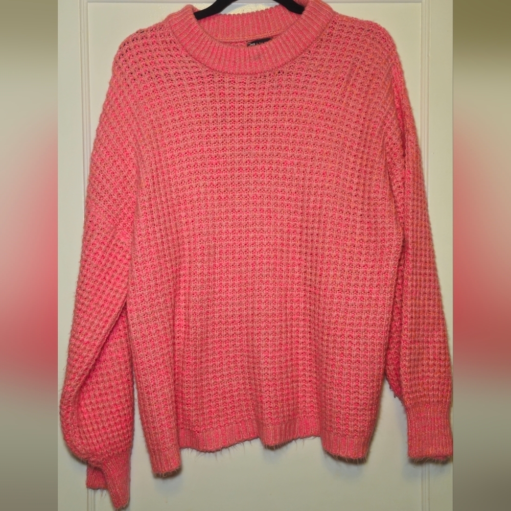 ASOS Pink Knit Crew Neck Sweater